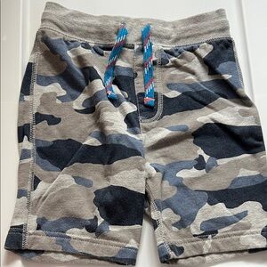 J. Crew Factory Kids Camo Shorts - Gray and Blue